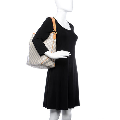 Louis Vuitton Damier Azur Delightful MM Pink 2 of 11