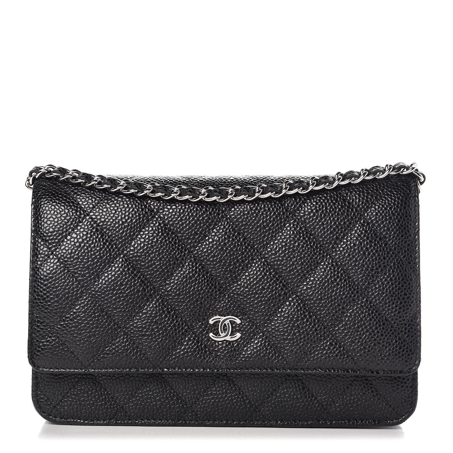 Chanel Caviar Quilted Wallet On Chain WOC Black 1 of 9