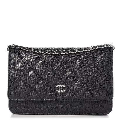 Chanel Caviar Quilted Wallet On Chain WOC Black 1 of 9