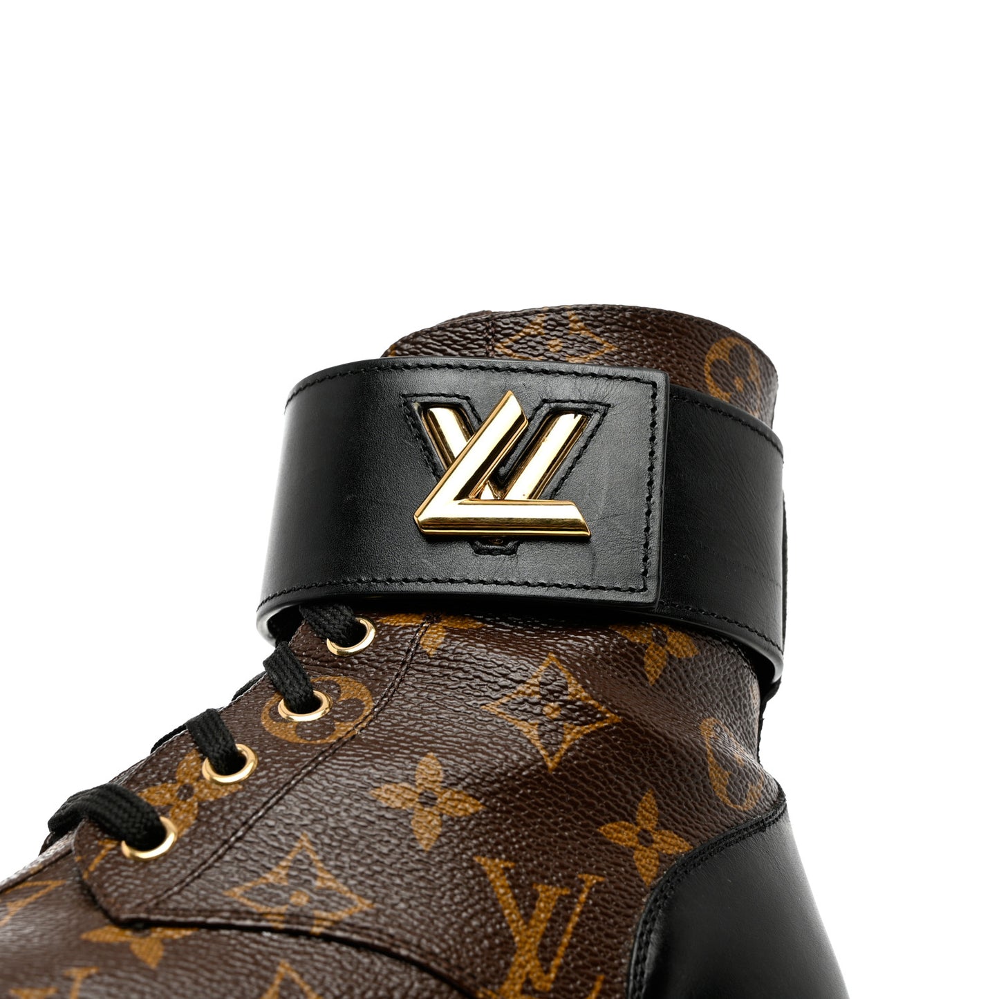 Calfskin Monogram Wonderland Flat Ranger Boots 37 Black