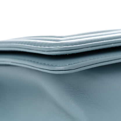 Chanel Calfskin Quilted Medium Boy Flap Light Blue 5 of 12