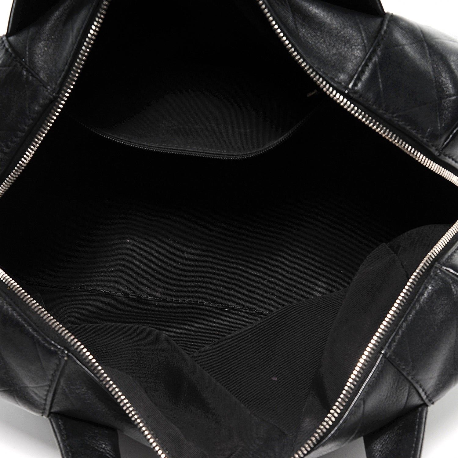 Chanel Calfskin CC Chevron All Day Long Boston Black 5 of 7