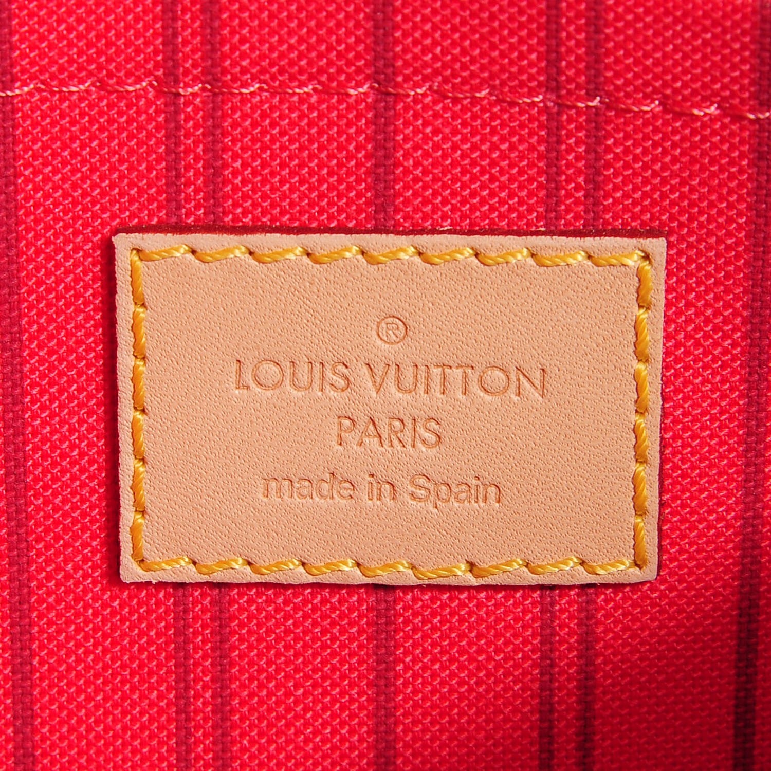 Louis Vuitton Monogram Neverfull MM GM Pochette Fuchsia 6 of 7