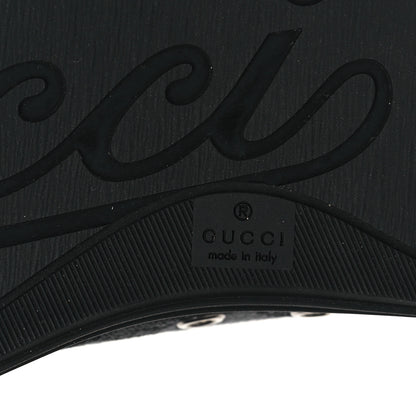 Gucci GG Monogram Calfskin Womens Low Top Sneakers 38 Piombo Black 6 of 9