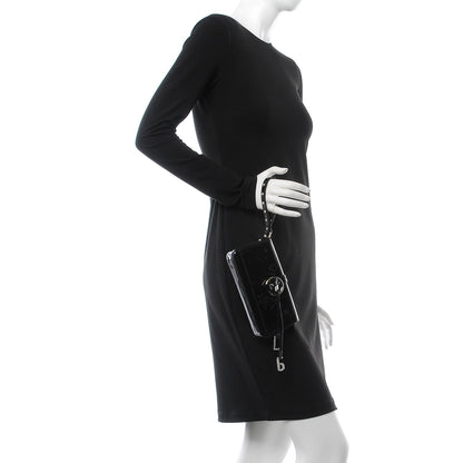 Dolce & Gabbana Patent Crystal Clutch Black 2 of 6