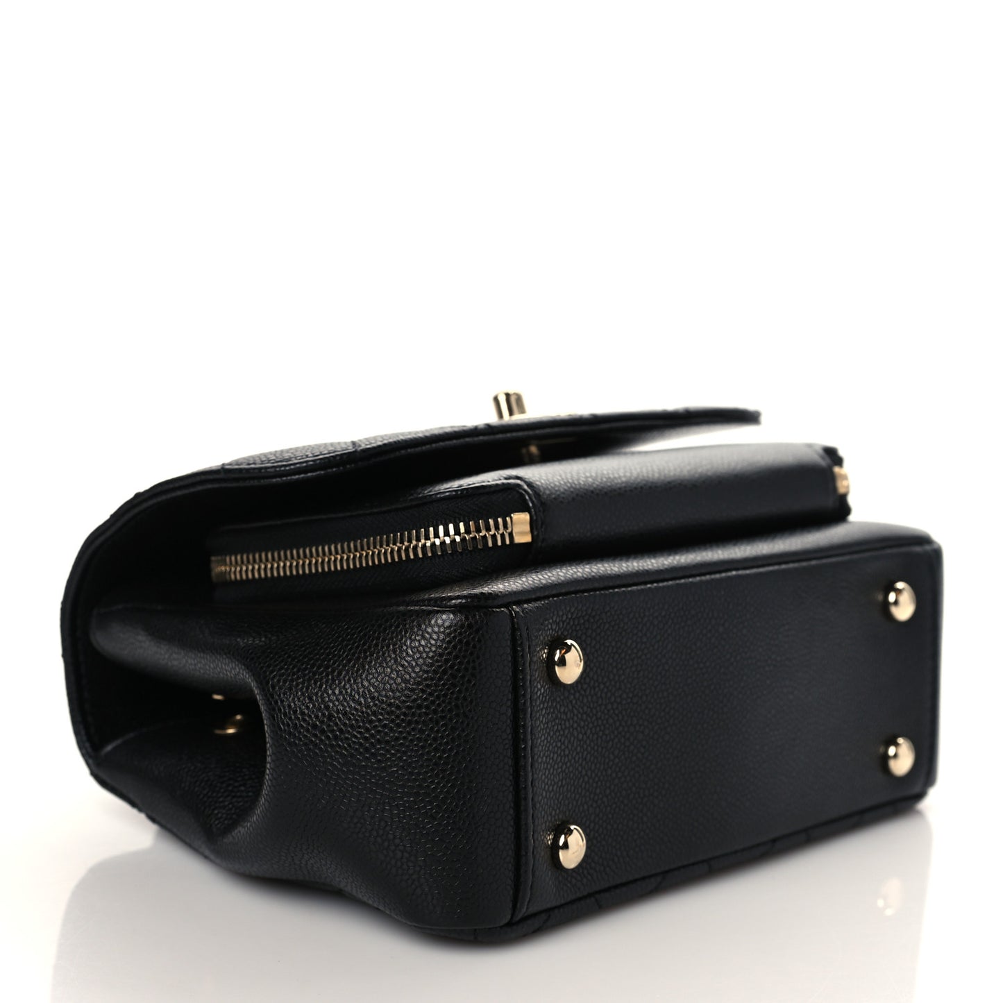 Caviar Quilted Small Business Affinity Flap Black