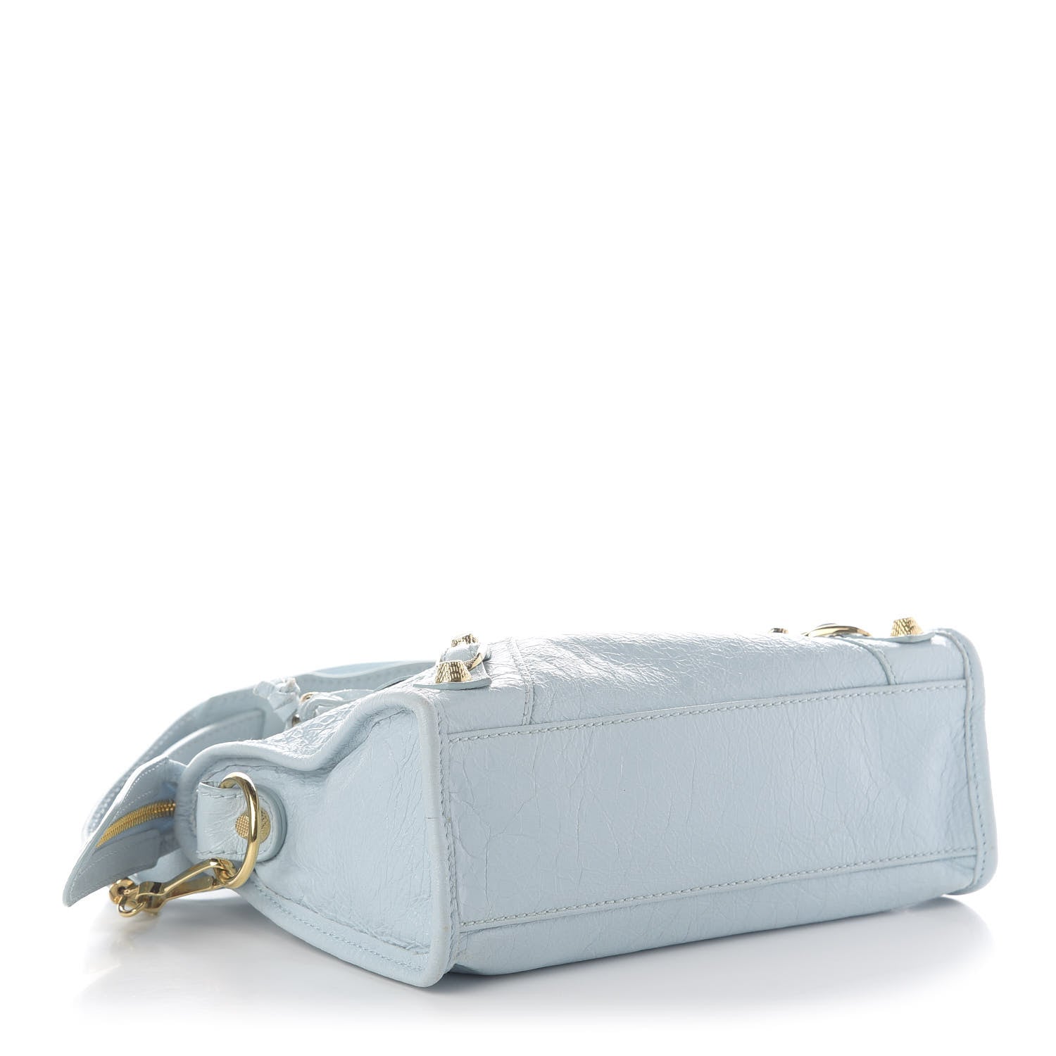 Balenciaga Agneau Giant 12 Gold Hardware Mini City Bleu Dragee 4 of 10