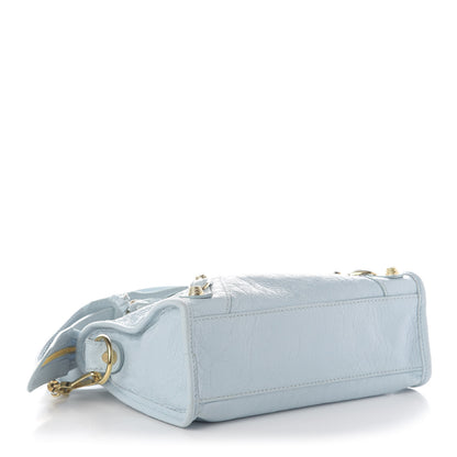 Balenciaga Agneau Giant 12 Gold Hardware Mini City Bleu Dragee 4 of 10