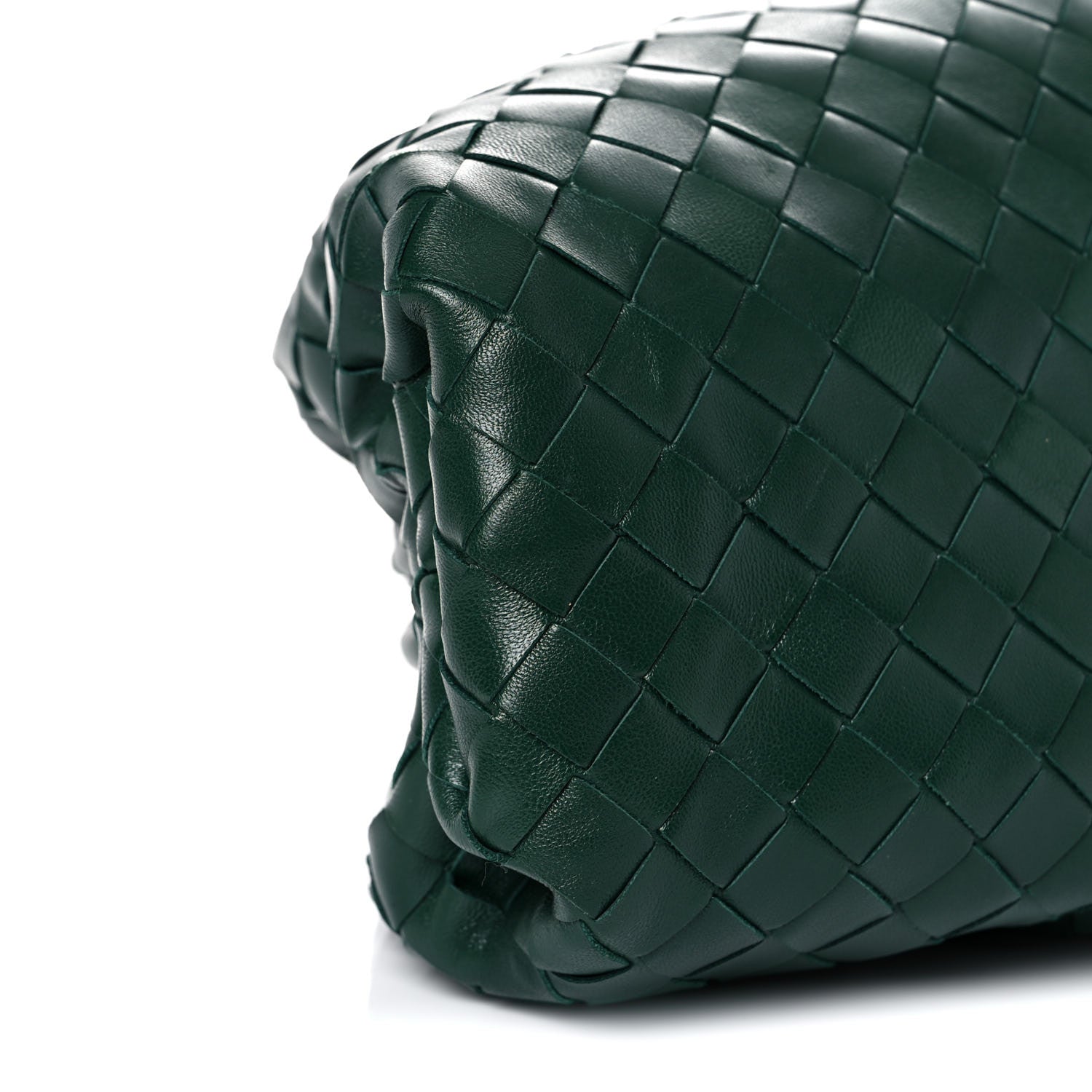 Bottega Veneta Nappa Maxi Intrecciato The Pouch Oversized Clutch Raintree 7 of 8
