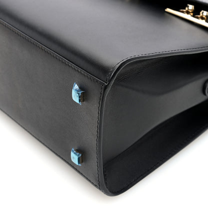 Delvaux Calfskin MM Tempete Satchel Black 10 of 10