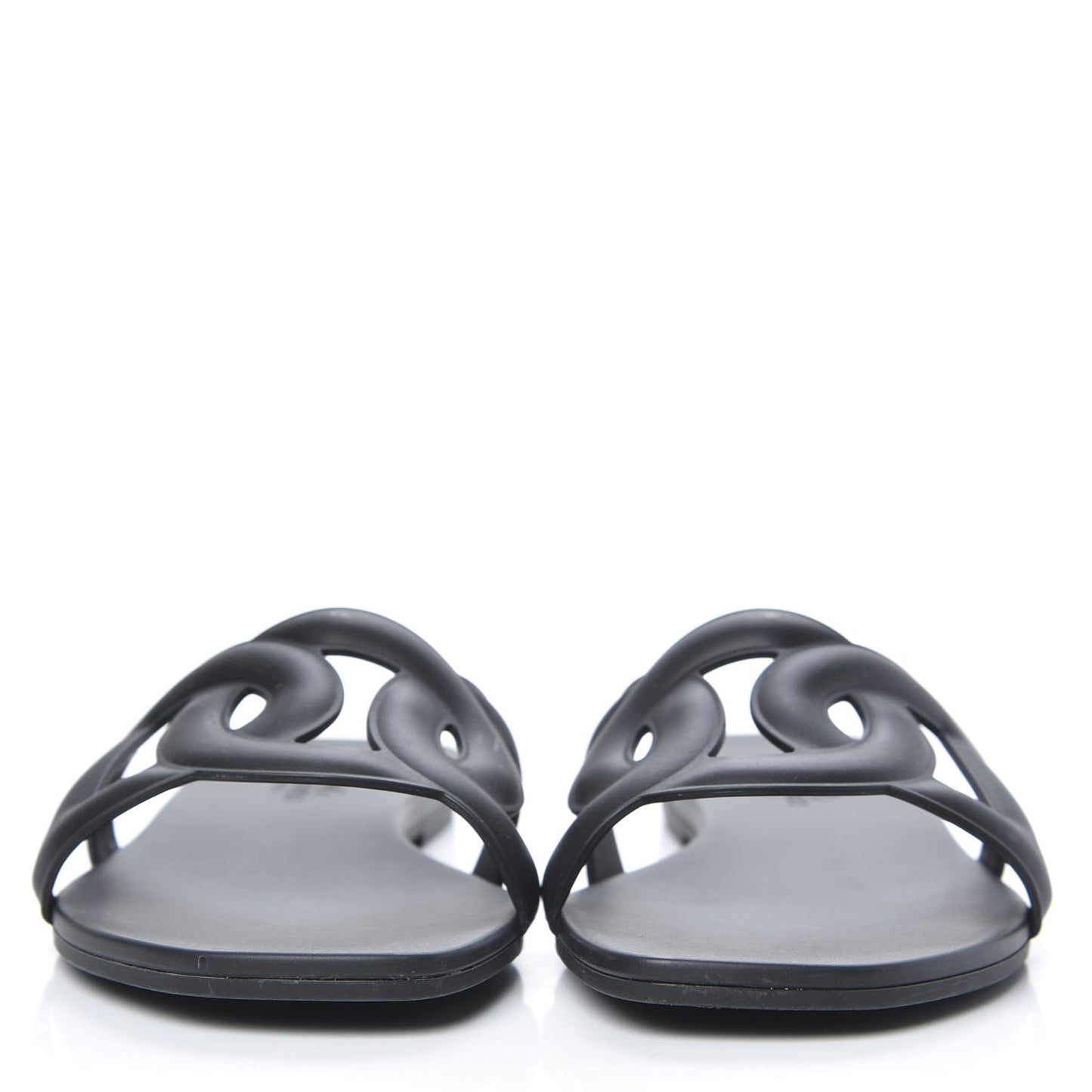 Rubber Aloha Sandals 40 Black