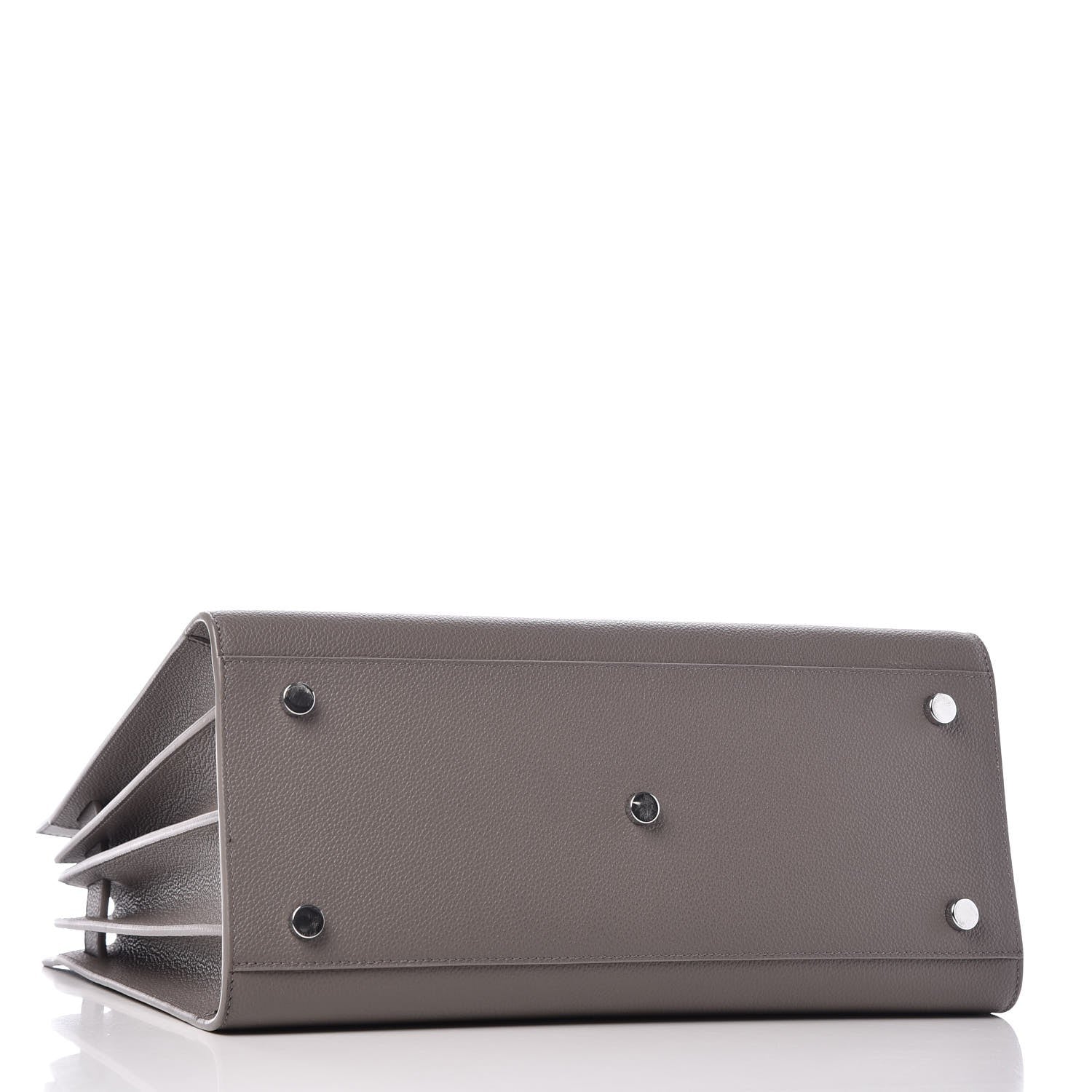 Saint Laurent Grained Calfskin Small Sac De Jour Fog 4 of 8