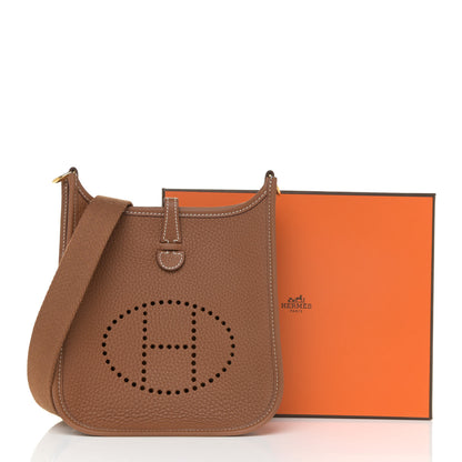 Hermes Taurillon Clemence Evelyne TPM Gold 11 of 11
