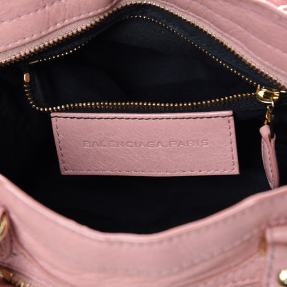 Balenciaga Agneau Giant 12 Gold Hardware Mini City Rose Peche 6 of 27