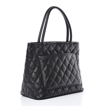 Chanel Caviar Quilted Medallion Tote Black 3 of 9