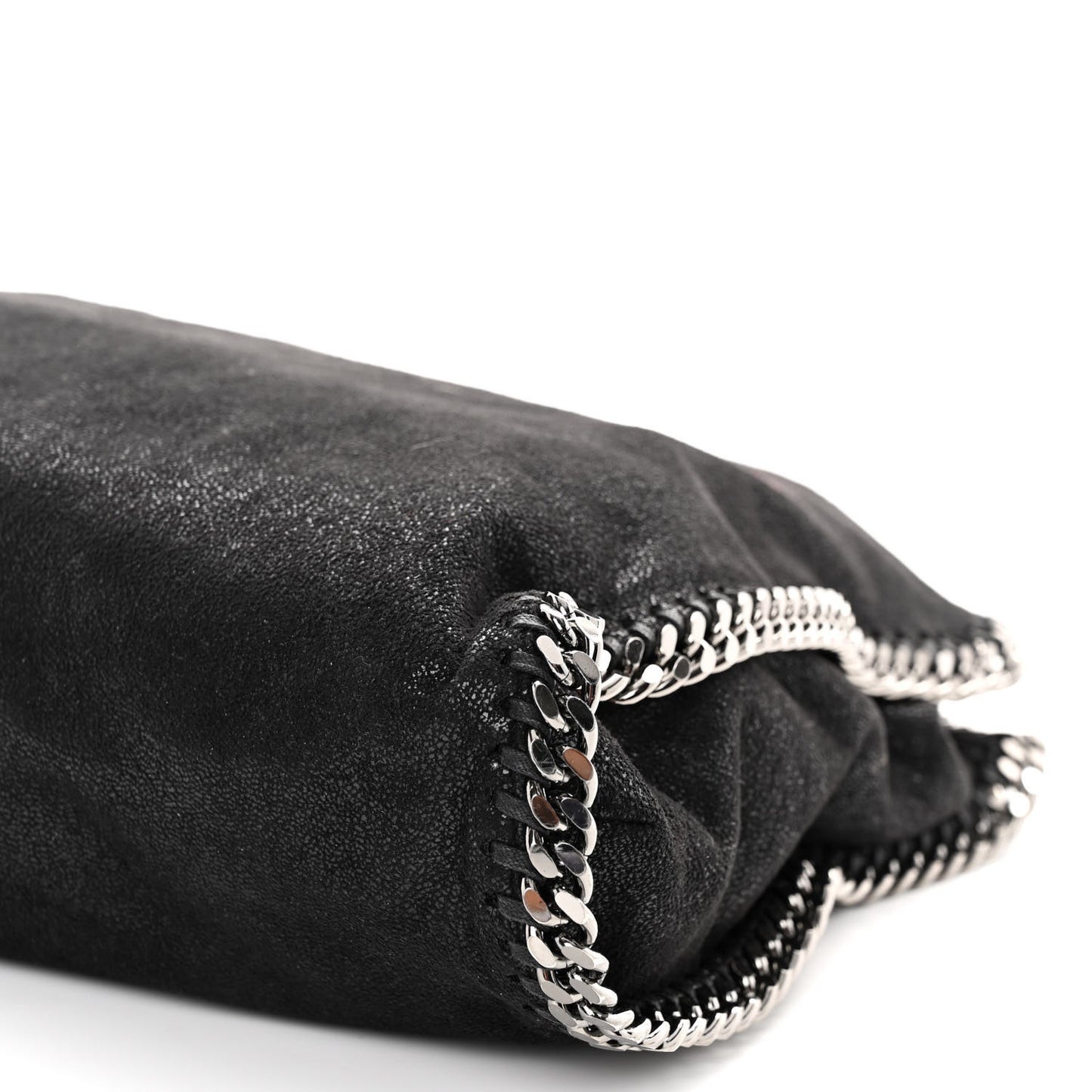Shaggy Deer Falabella Fold Over Tote Black
