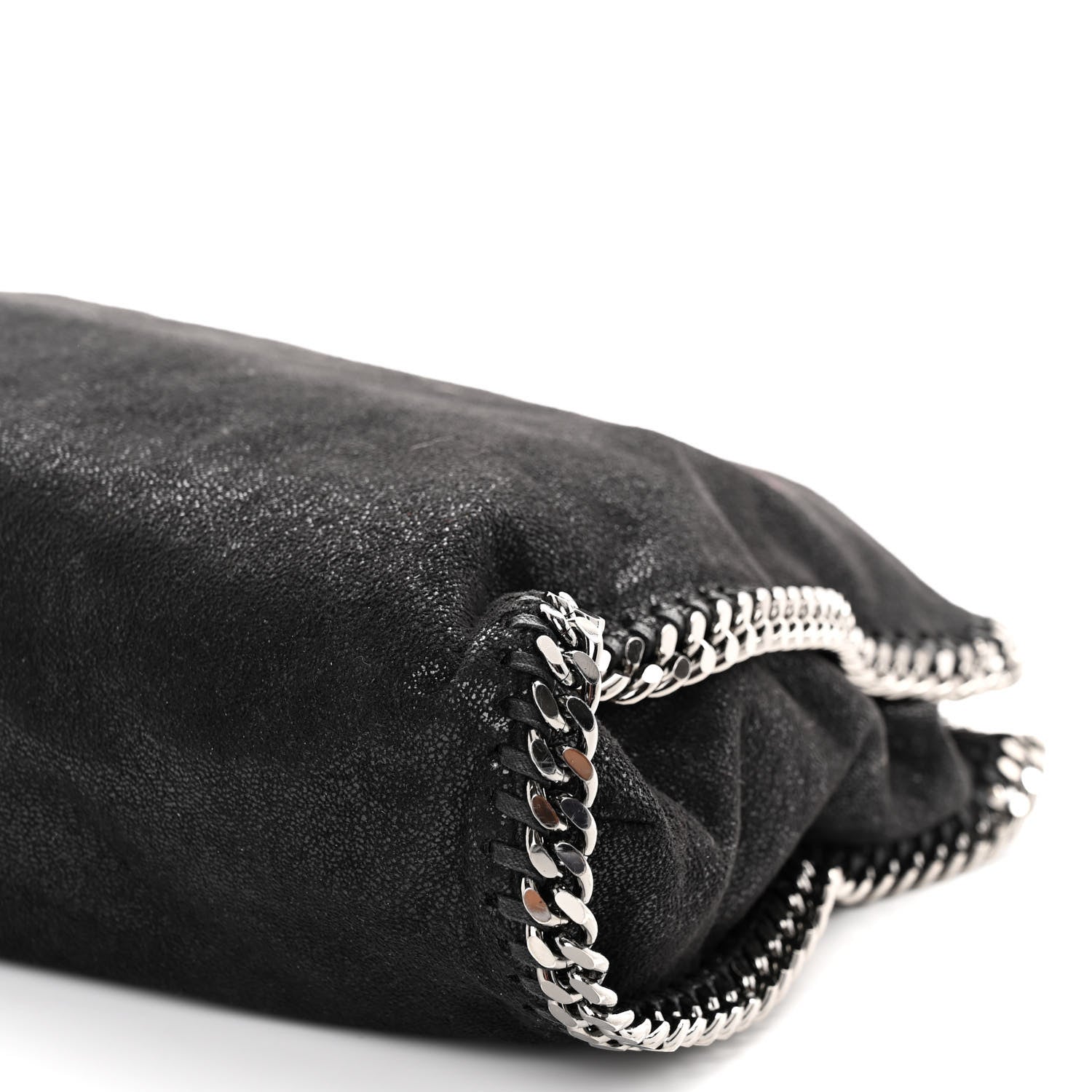 Stella McCartney Shaggy Deer Falabella Fold Over Tote Black 9 of 9