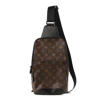Louis Vuitton Monogram Macassar Avenue Sling Bag 1 of 9