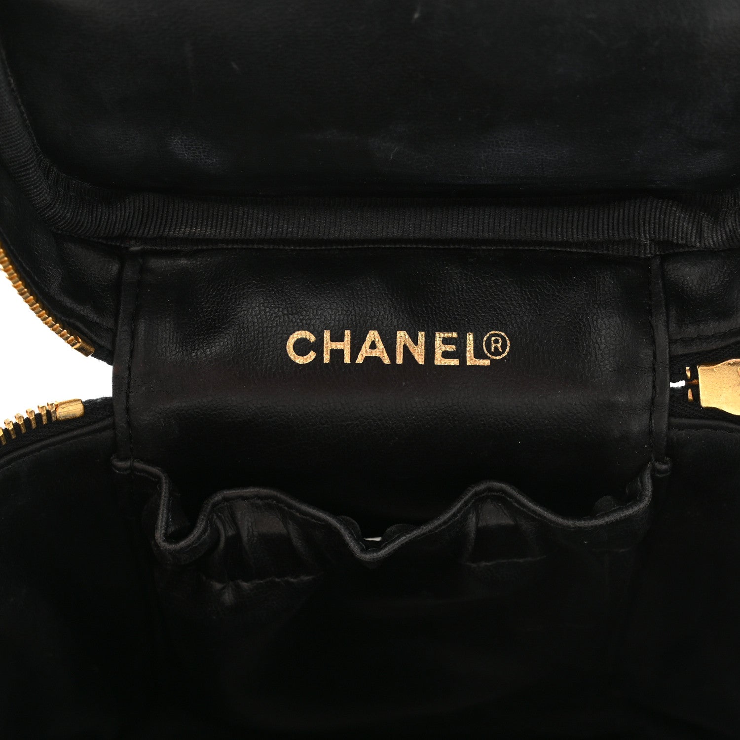 Chanel Caviar Vanity Cosmetic Case Black 6 of 8