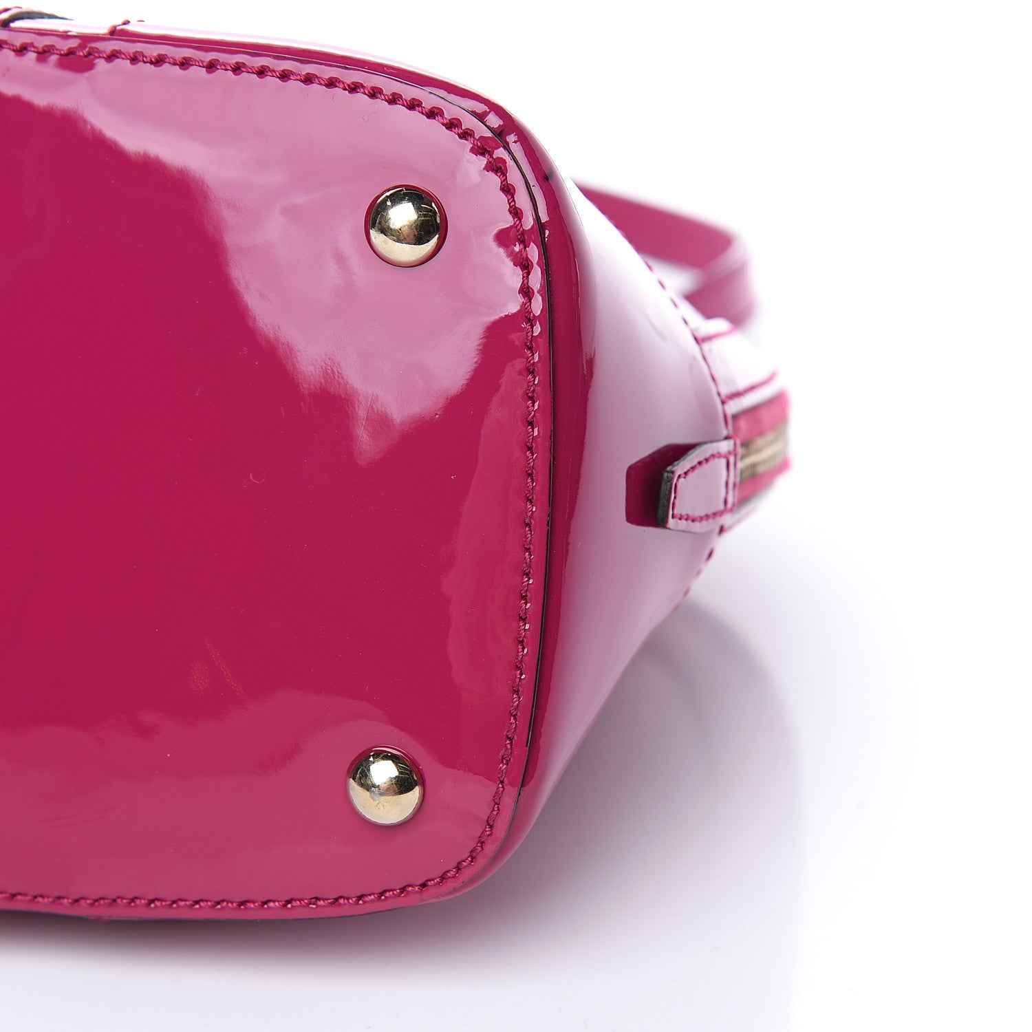 Gucci Patent Microguccissima Small Nice Top Handle Dome Bag Bright Bouganville 9 of 12
