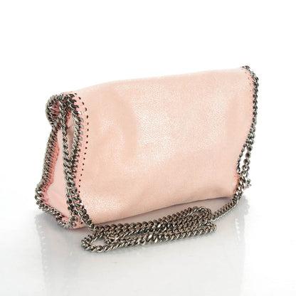 Stella McCartney Pearlescent Mini Falabella Shoulder Bag Pink 3 of 8