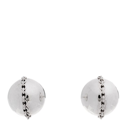 Tiffany Sterling Silver HardWear Bolt Ball Earrings 1 of 6