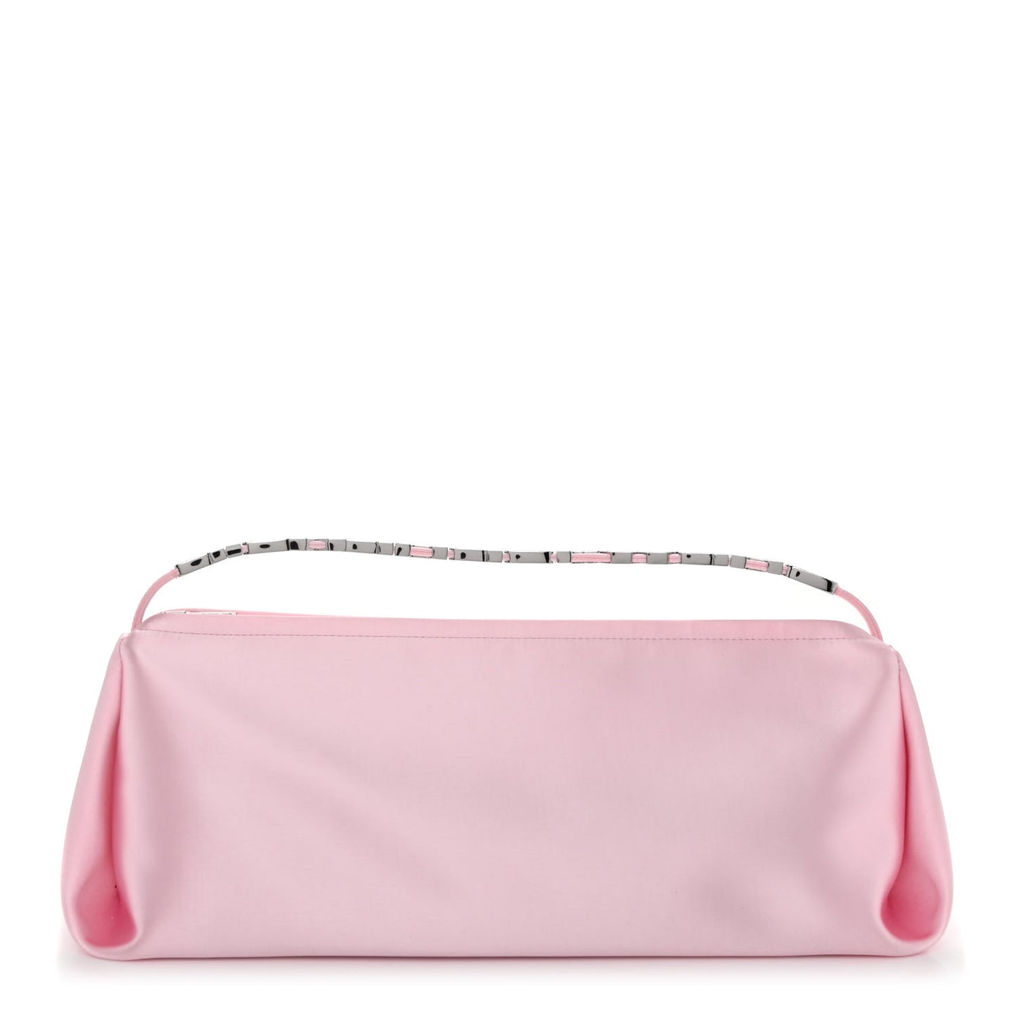 Satin Crystal Large Marquess Shoulder Bag Pink