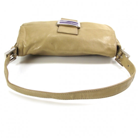 Leather Baguette Tan