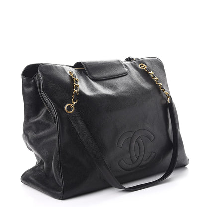 Chanel Caviar XL Weekender Bag Black 3 of 17