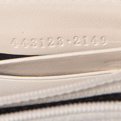 Gucci Calfskin Matelasse GG Marmont Zip Around Wallet White 8 of 8