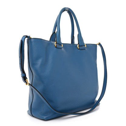 Prada Vitello Daino Shopping Tote Inchiostro 3 of 13