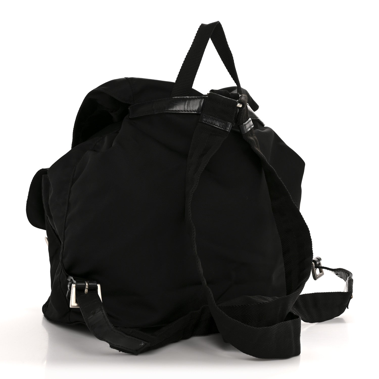 Prada Nylon Vela Medium Backpack Black 3 of 15