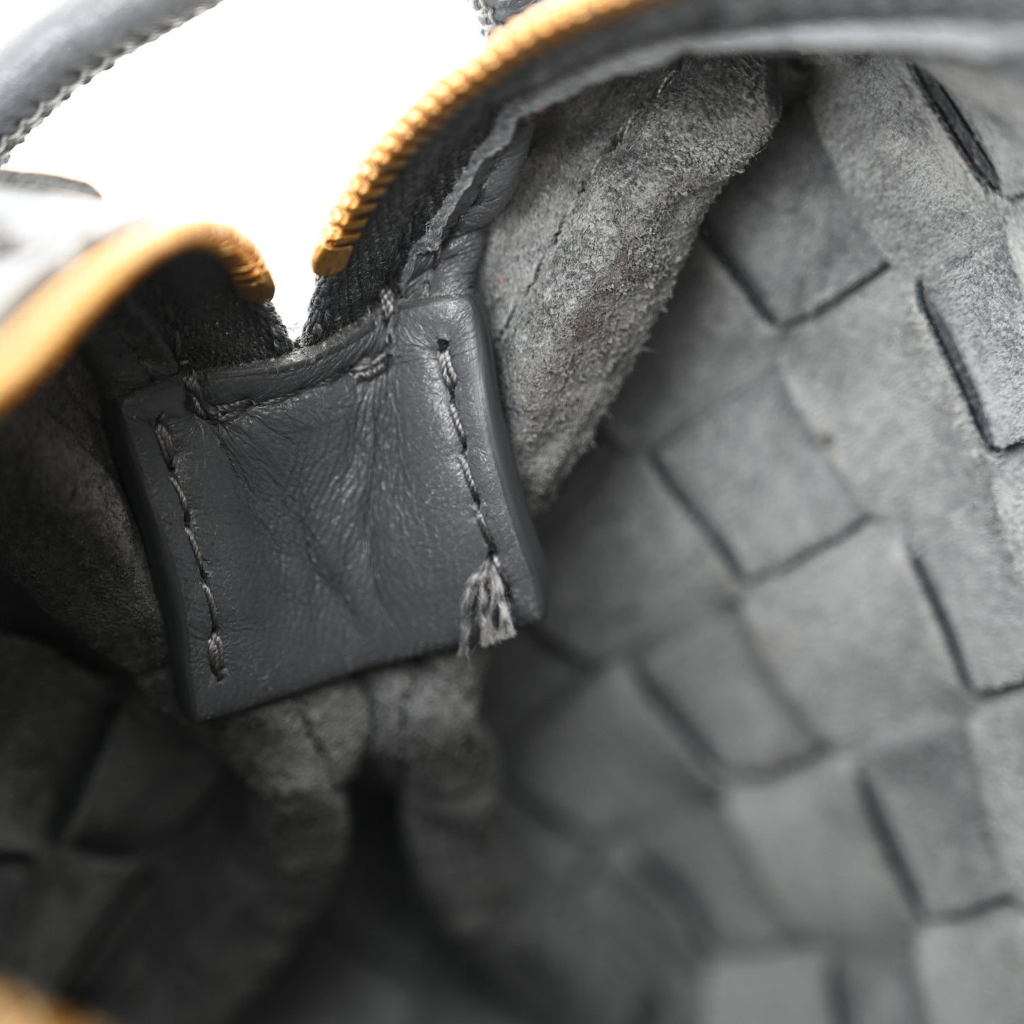 Nappa Intrecciato Mini Loop Camera Bag Thunder