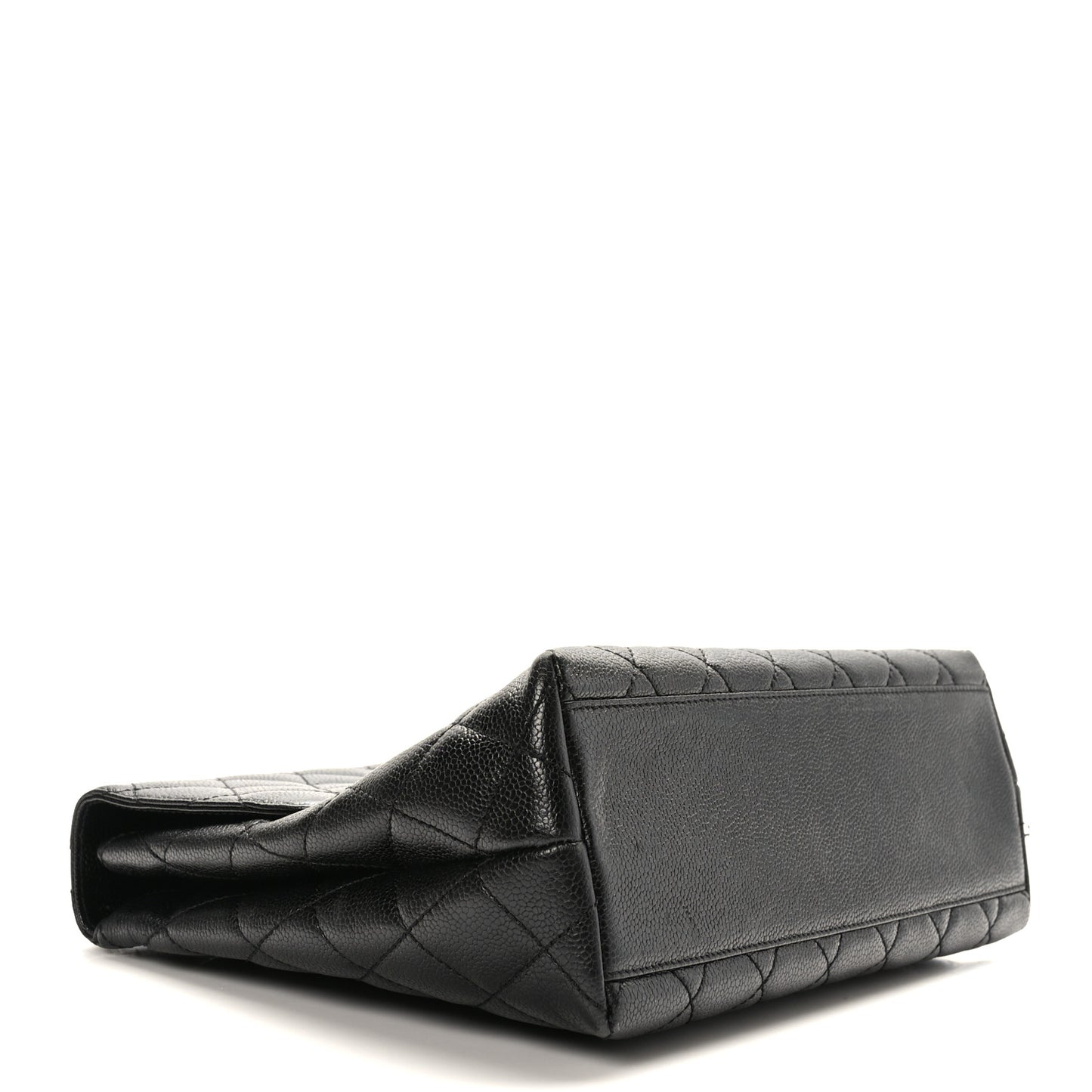 Caviar Quilted Jumbo Kelly Flap Black