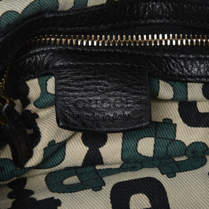 Gucci Calfskin Medium Indy Top Handle Hobo Black 6 of 11