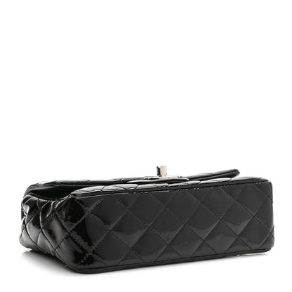 Chanel Patent Calfskin Quilted Mini Rectangular Flap Black 3 of 9