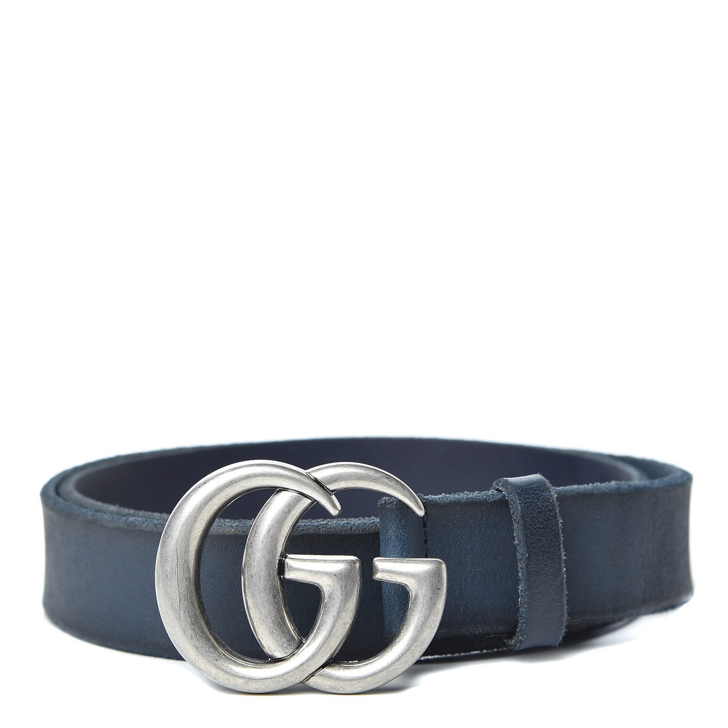 Cuoio Toscano Nickel Double G 30mm Belt 90 36 Blue