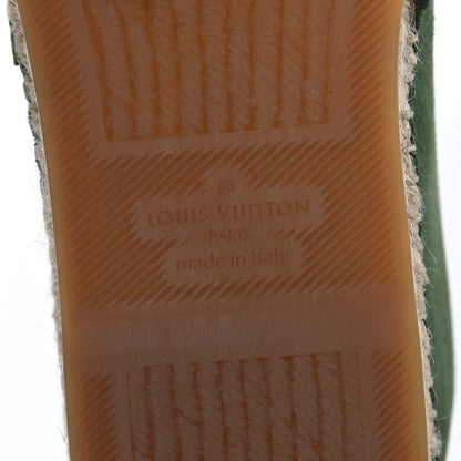 Louis Vuitton Suede Bidart Espadrilles 7 Green 8 of 12