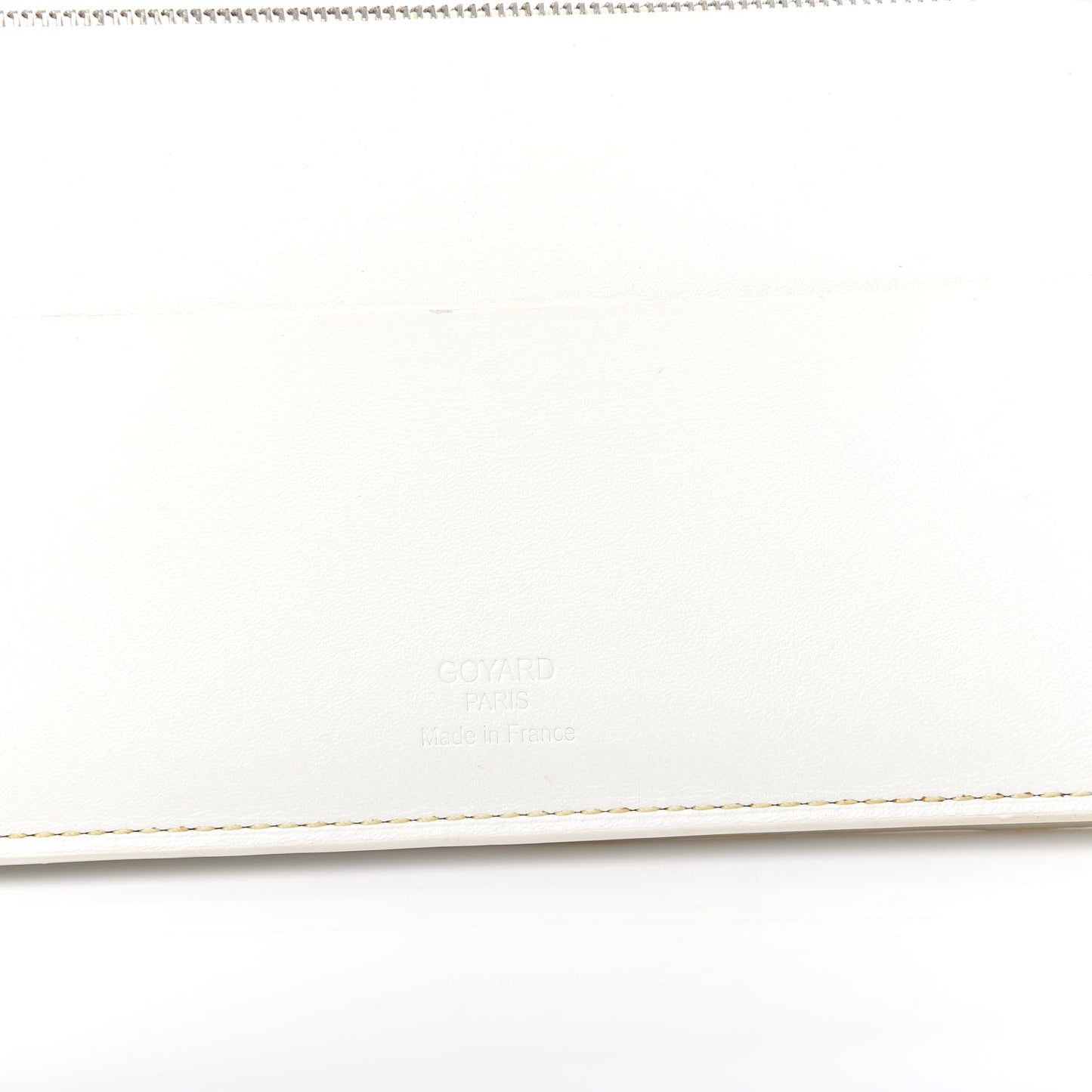 Goyardine Richelieu Wallet White
