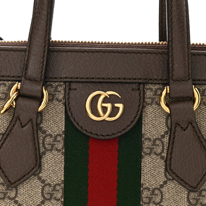 Gucci GG Supreme Monogram Small Ophidia Tote Bag Brown 9 of 12