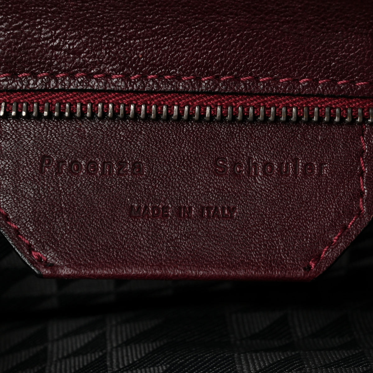 Lambskin Fringe PS1 Crossbody Pouch Oxblood