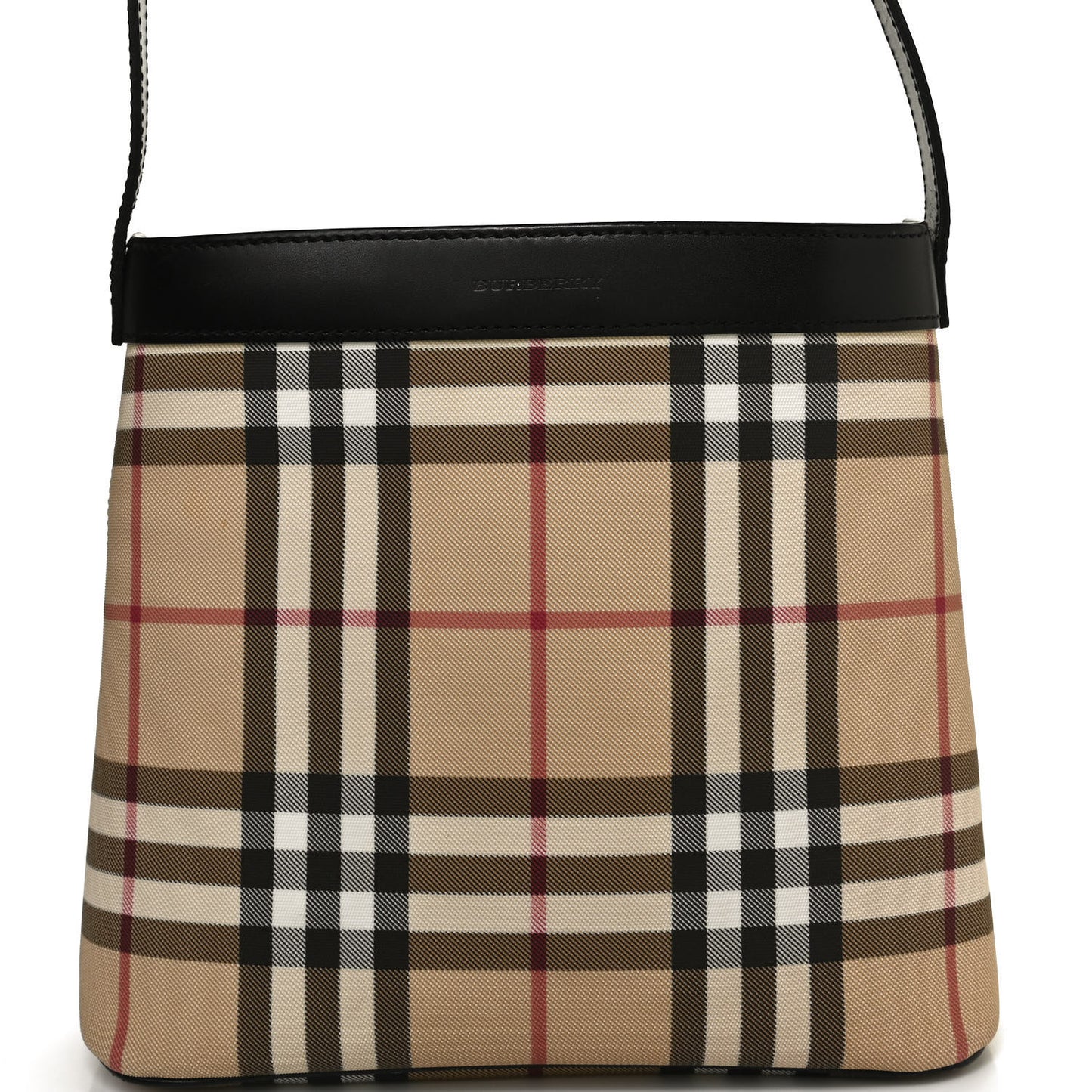 House Check Shoulder Bag Black