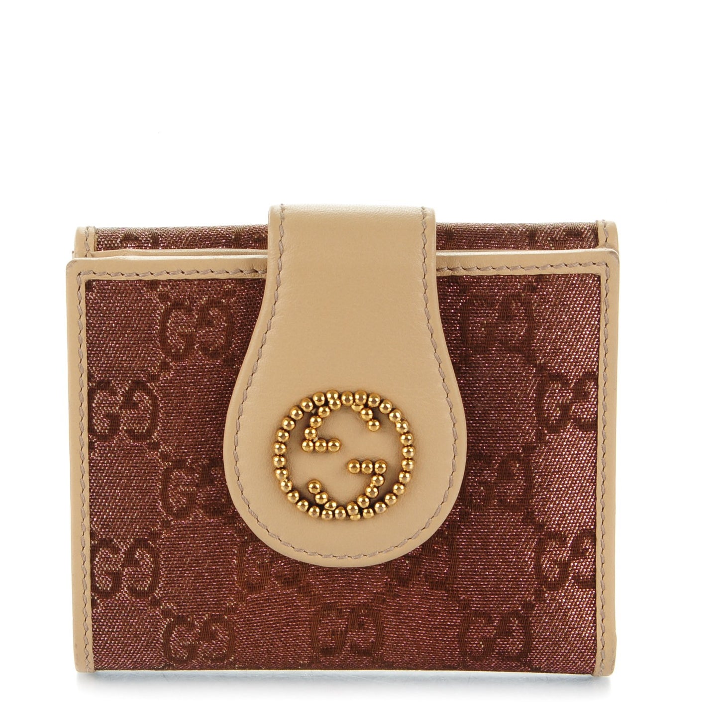 Monogram Lurex Scarlett Compact Wallet