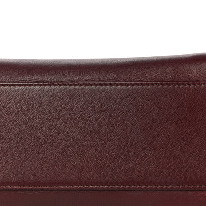 Fendi Nappa Mini Peekaboo Iconic Satchel Bordeaux 13 of 13