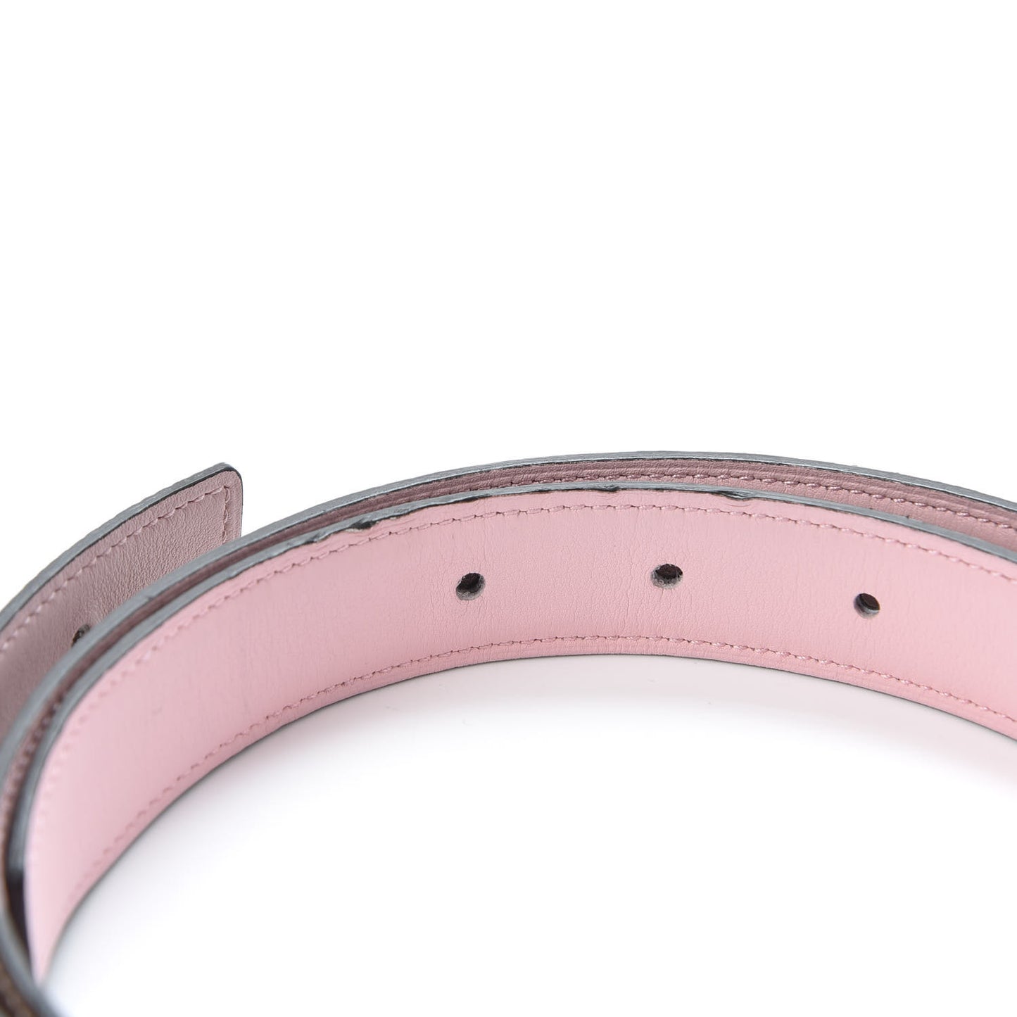 Swift Epsom 24mm Belt Strap 85 Etoupe Sakura Pink