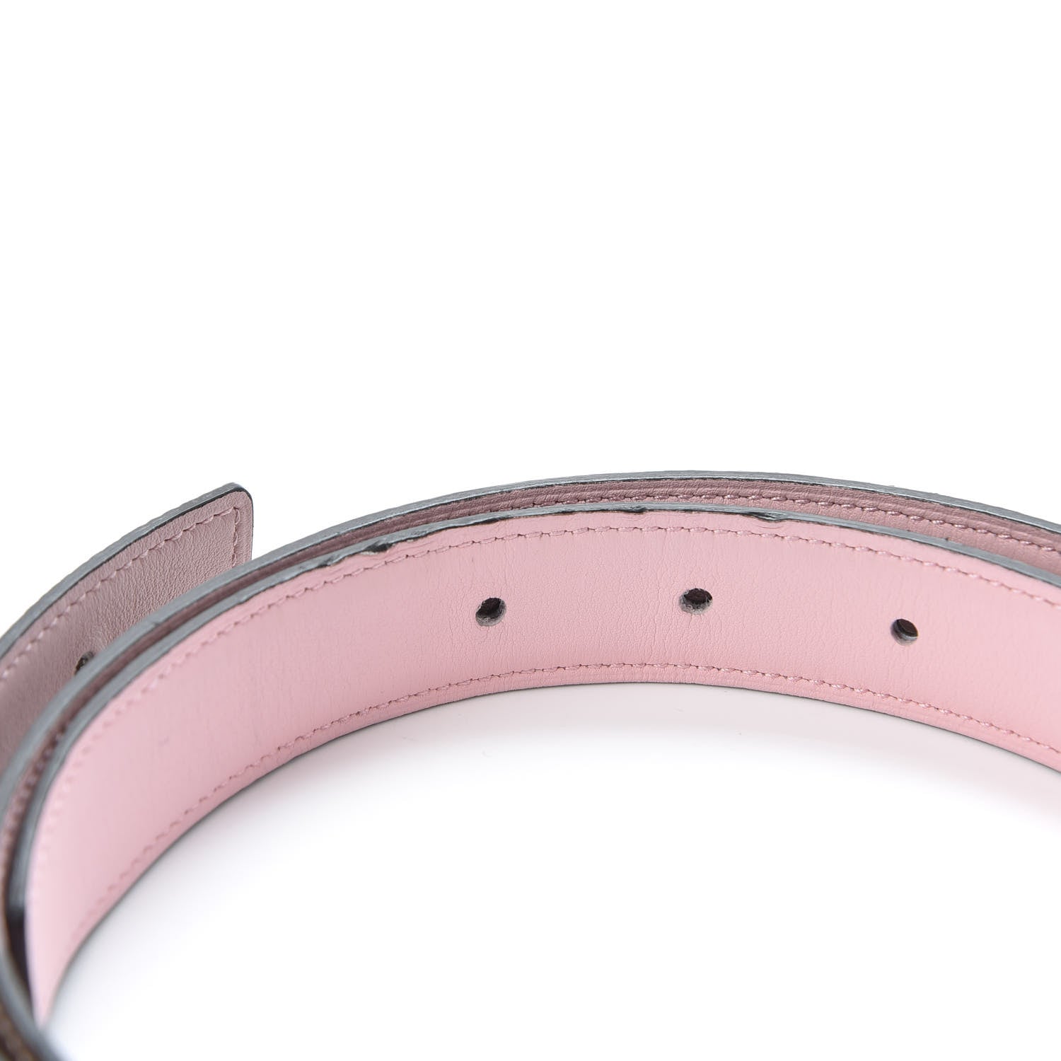 Hermes Swift Epsom 24mm Belt Strap 85 Etoupe Sakura Pink 3 of 5