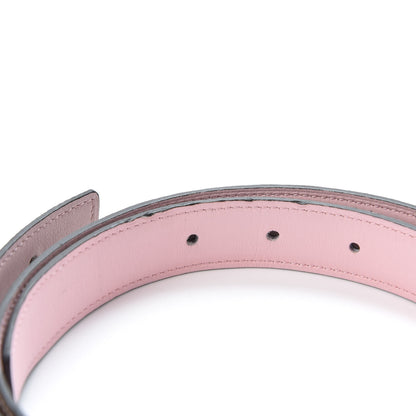 Hermes Swift Epsom 24mm Belt Strap 85 Etoupe Sakura Pink 3 of 5