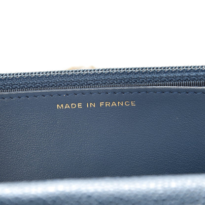 Chanel Iridescent Caviar Quilted Wallet On Chain WOC Blue 7 of 11