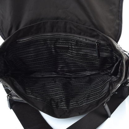 Prada Tessuto Nylon Mix Messenger Bag Ebano 5 of 11