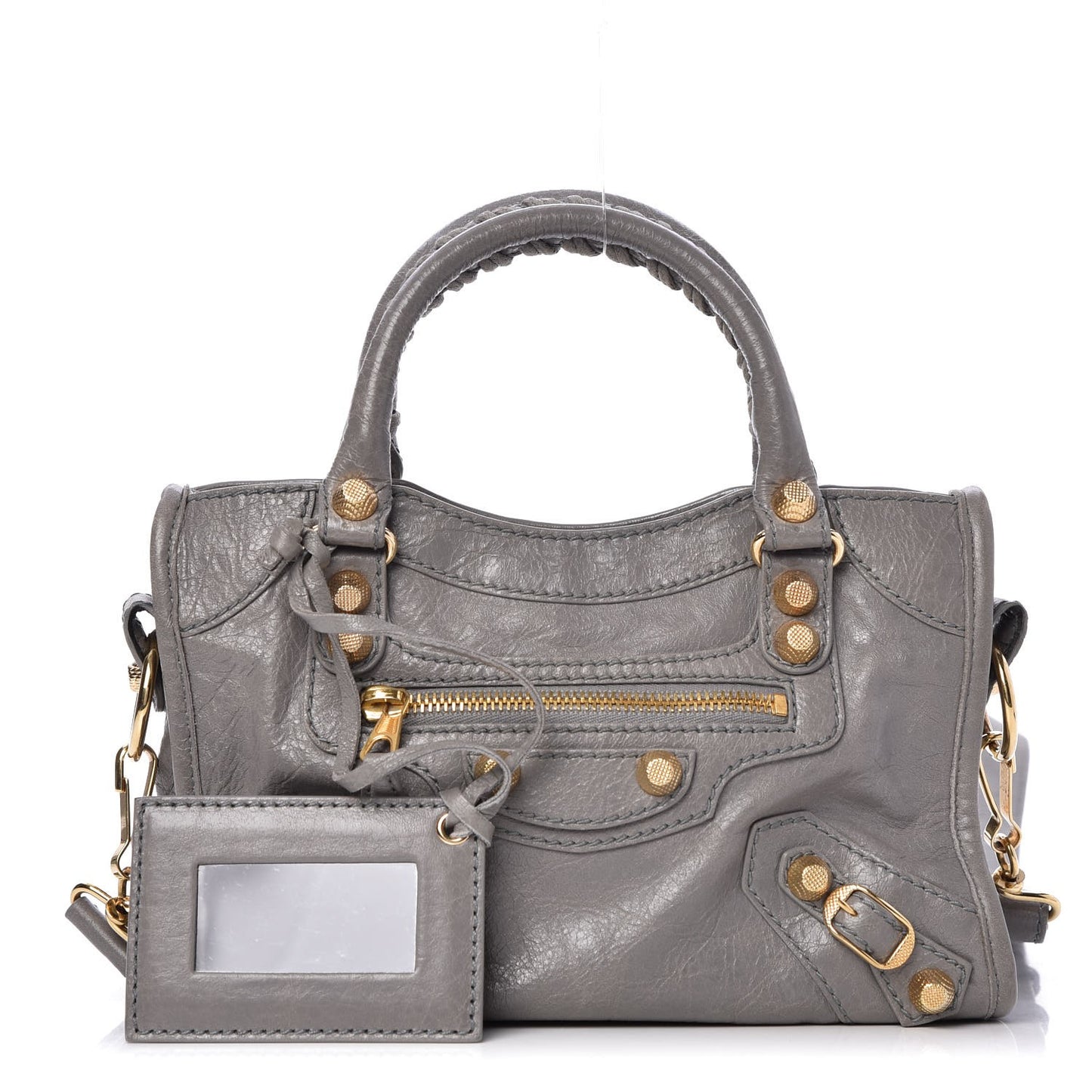Agneau Giant 12 Gold Hardware Mini City Gris Pyrite
